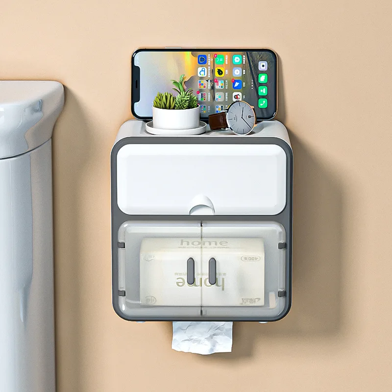 Bathroom Wall-mounted Tissue Box Free Punching Waterproof Pumping Paper Box Light Luxury Wind Roll Paper Towel Holder
Bathroom Wall-mounted Tissue Box Free Punching Waterproof Pumping Paper Box Light Luxury Wind Roll Paper Towel Holder
