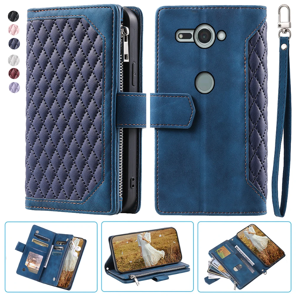 For Sony XZ2 Compact Fashion Small Fragrance Zipper Wallet Leather Case Flip Cover Multi Card Slots Cover Folio with Wrist Strap
For Sony XZ2 Compact Fashion Small Fragrance Zipper Wallet Leather Case Flip Cover Multi Card Slots Cover Folio with Wrist Strap