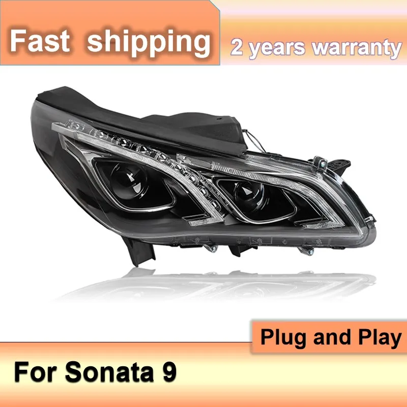 Car Styling for Hyundai Sonata 2016 Headlight 2015-2017 Sonata 9 Headlights LED DRL Lens Double Beam Bi-Xenon HID Accessories
Car Styling for Hyundai Sonata 2016 Headlight 2015-2017 Sonata 9 Headlights LED DRL Lens Double Beam Bi-Xenon HID Accessories