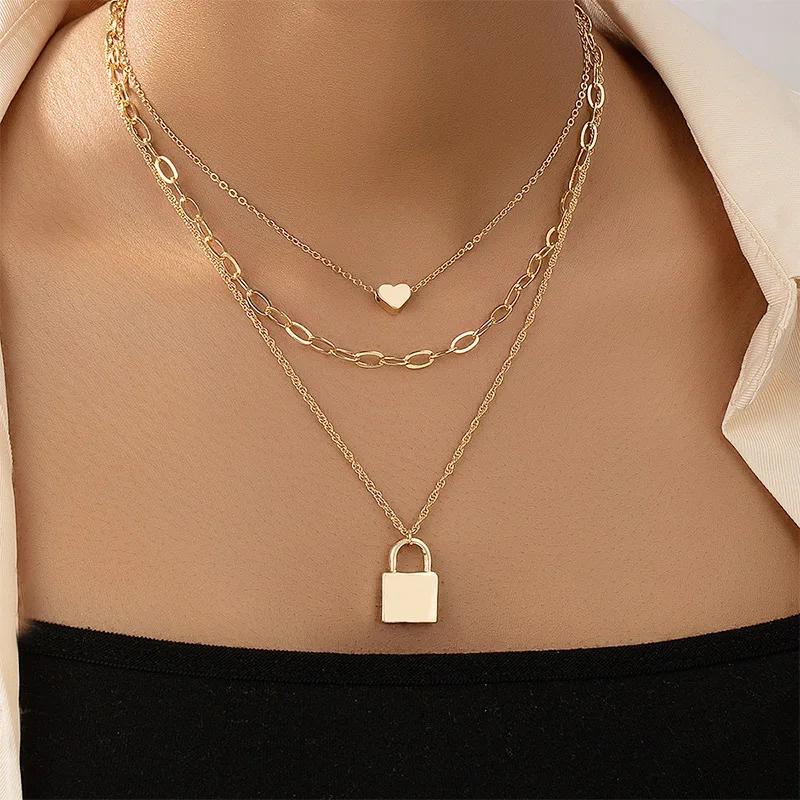Dainty Gold Jewelry Personalized Vintage Collars Pendant Multi-Layer Minimalist Necklace
Dainty Gold Jewelry Personalized Vintage Collars Pendant Multi-Layer Minimalist Necklace