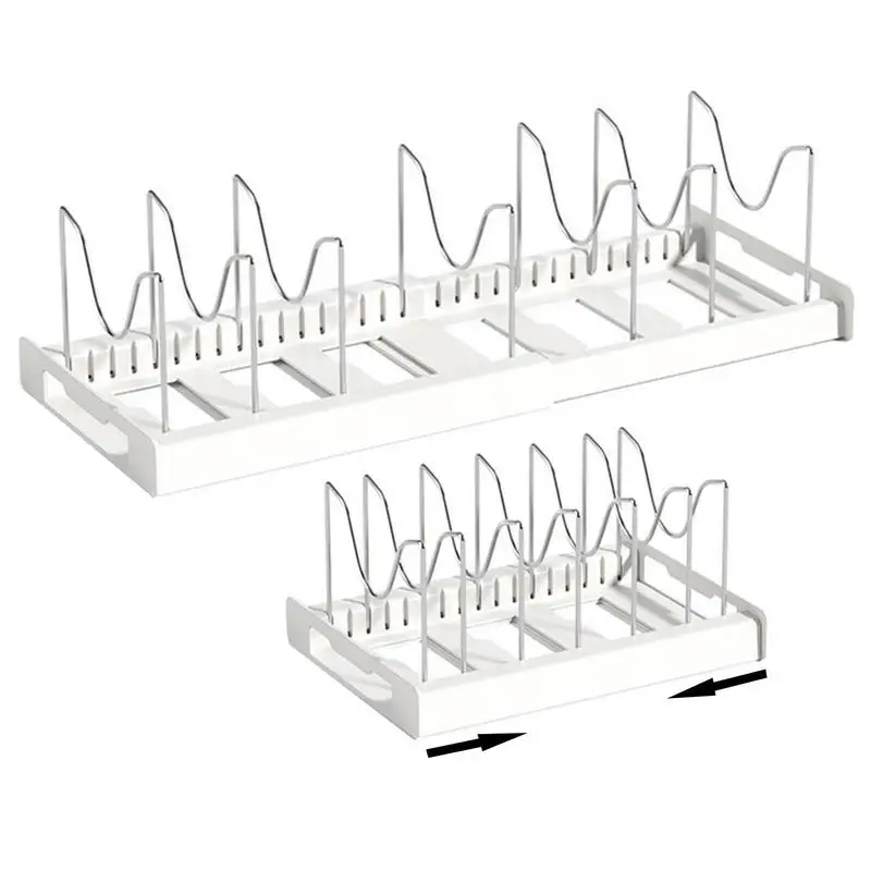 Органайзер для крышек кастрюль, сверхмощный органайзер для крышек кастрюль из нержавеющей стали, выдвижной компактный кухонный инвентарь для тарелок
Органайзер для крышек кастрюль, сверхмощный органайзер для крышек кастрюль из нержавеющей стали, выдвижной компактный кухонный инвентарь для тарелок