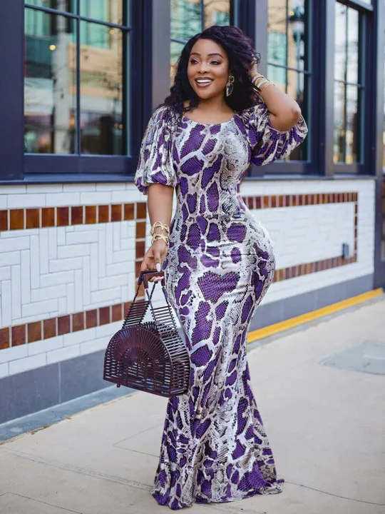 Cutubly Dress O Neck Summer Floor Length Long Sleeve Dress Serpentine Print Women Sexy Club Party Maxi Dress
Cutubly Dress O Neck Summer Floor Length Long Sleeve Dress Serpentine Print Women Sexy Club Party Maxi Dress