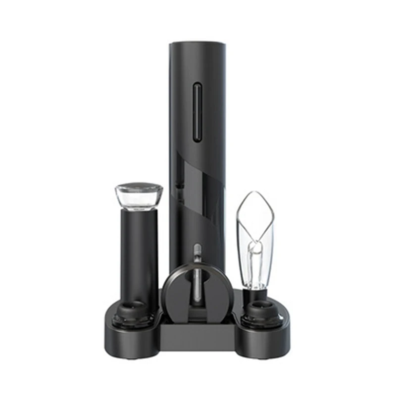 Electric Bottle Opener Set For Wine And Beer Cordless Wine Corkscrew 6-In-1 Automatic Electric Wine Openers Gift Set
Electric Bottle Opener Set For Wine And Beer Cordless Wine Corkscrew 6-In-1 Automatic Electric Wine Openers Gift Set
