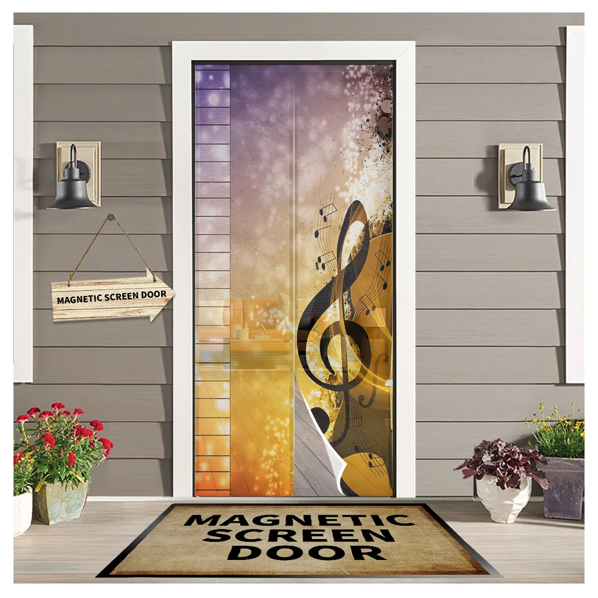 Piano Cello Music Note Magnetic Curtain Door Curtain Anti Fly Mosquito Net Door Screen Summer Kids Bedroom Door Curtain
Piano Cello Music Note Magnetic Curtain Door Curtain Anti Fly Mosquito Net Door Screen Summer Kids Bedroom Door Curtain