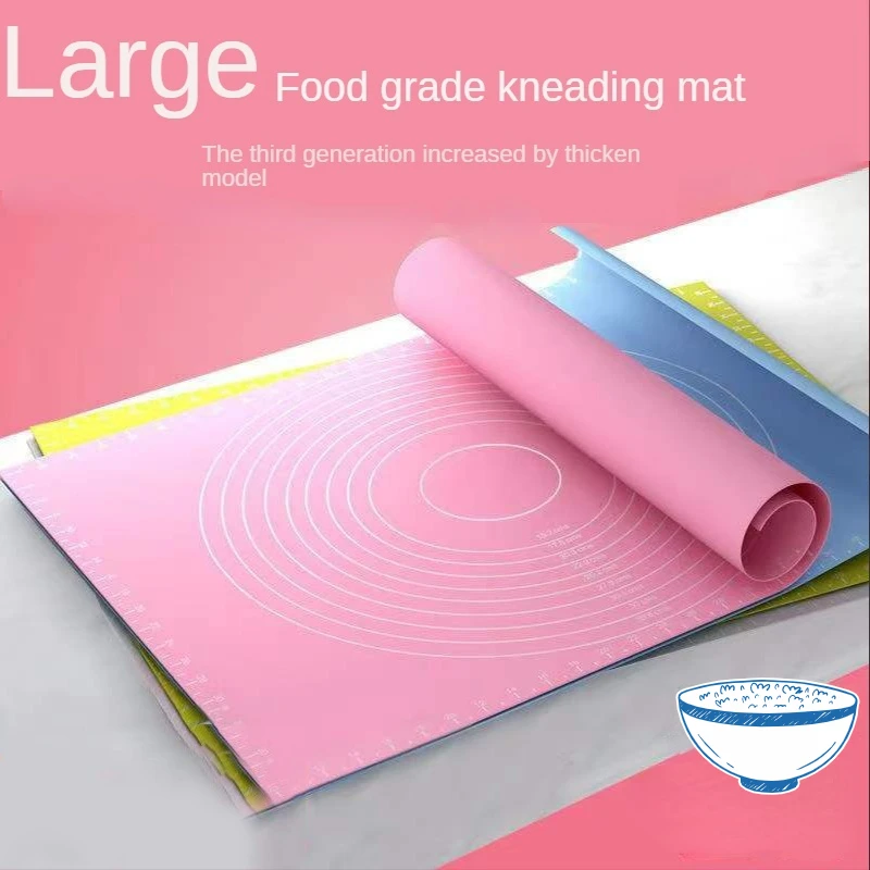 

Knead Pad Food Grade Silicone Pad Large Thickened Silicone Rolling Pad Non-stick Dough Pad Flour Pad Baking Supplies Cookies