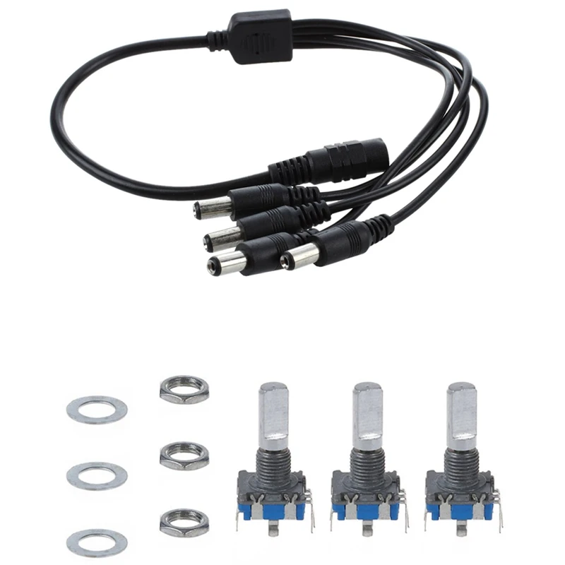 New 1 Pcs 1 To 4 DC Power 4-Port Splitter Adapter Cable & 3Pcs 6Mm D Shaft 18 Position Rotary Encoder With Push Button
New 1 Pcs 1 To 4 DC Power 4-Port Splitter Adapter Cable & 3Pcs 6Mm D Shaft 18 Position Rotary Encoder With Push Button