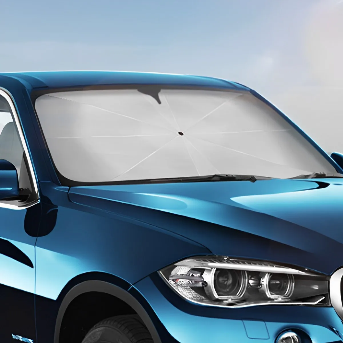 Hot Car Windshield Sun Shade Umbrella Foldable Front Windscreen Sun Visor Protector with 360° Rotating Bendable Handle 31x55"
Hot Car Windshield Sun Shade Umbrella Foldable Front Windscreen Sun Visor Protector with 360° Rotating Bendable Handle 31x55"