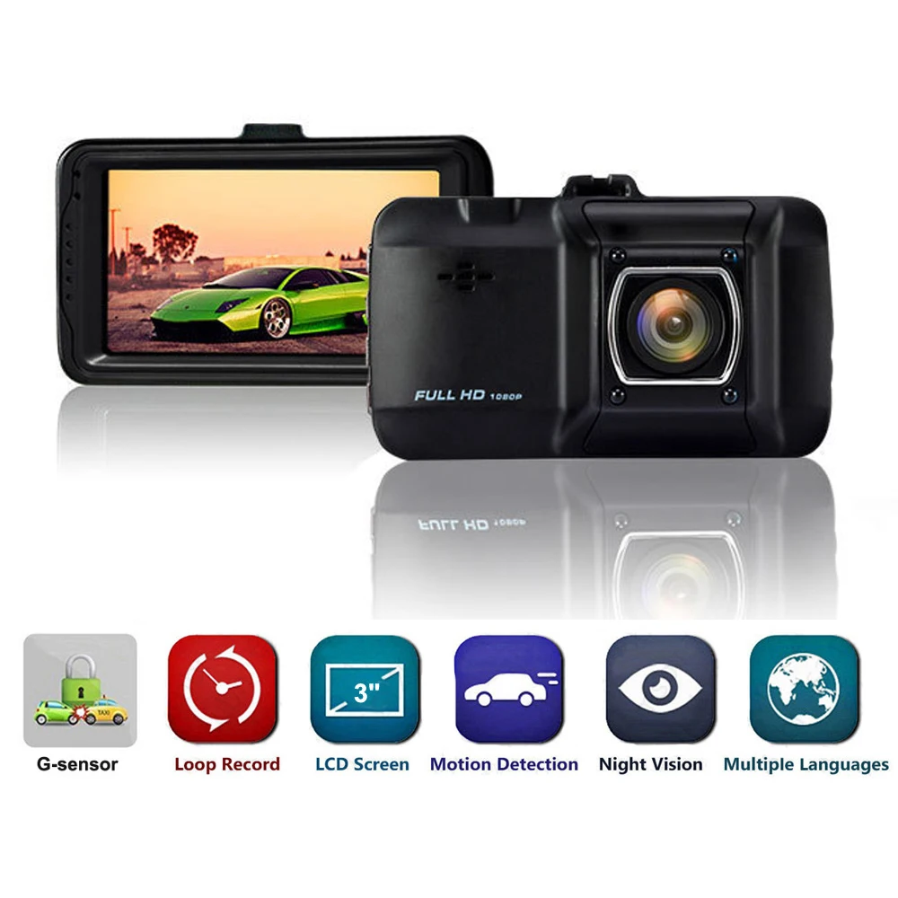 Car DVR 3.0" Full HD 1080P Dual Lens Rear View Dash Cam Vehicle Dash Camera Video Recorder Night Vision G-sensor Parking Monitor
Car DVR 3.0" Full HD 1080P Dual Lens Rear View Dash Cam Vehicle Dash Camera Video Recorder Night Vision G-sensor Parking Monitor