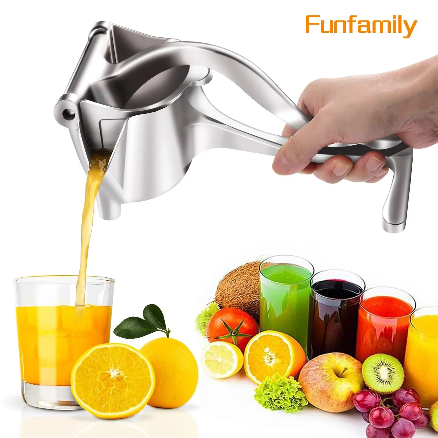 Household manual juicer aluminum alloy stainless steel manual squeeze orange juice pomegranate lemon juicer kitchen accessories
Household manual juicer aluminum alloy stainless steel manual squeeze orange juice pomegranate lemon juicer kitchen accessories