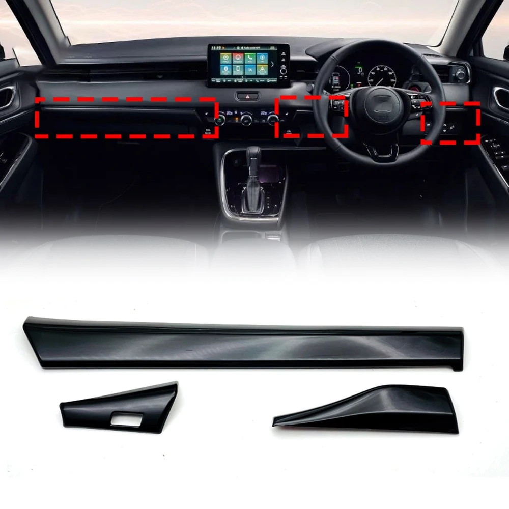 3Pcs Car Glossy Black Center Console Dashboard Panel Decorative Cover Trim for Honda HRV HR-V Vezel 2021 2022 RHD
3Pcs Car Glossy Black Center Console Dashboard Panel Decorative Cover Trim for Honda HRV HR-V Vezel 2021 2022 RHD