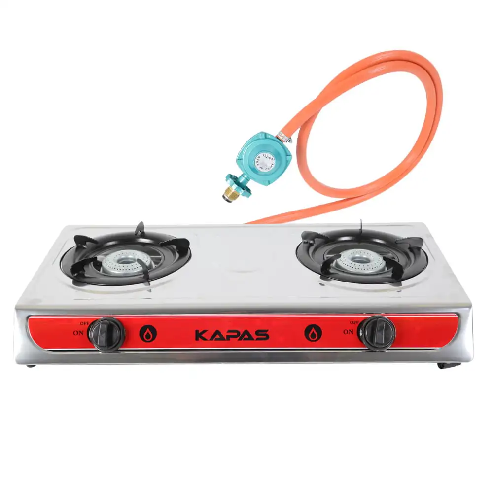 Outdoor & Indoor Countertop Propane Stove, Double Burners with Gas Premium Hose for Backyard Kitchen, Camping Grill, Hiking Cook
Outdoor & Indoor Countertop Propane Stove, Double Burners with Gas Premium Hose for Backyard Kitchen, Camping Grill, Hiking Cook