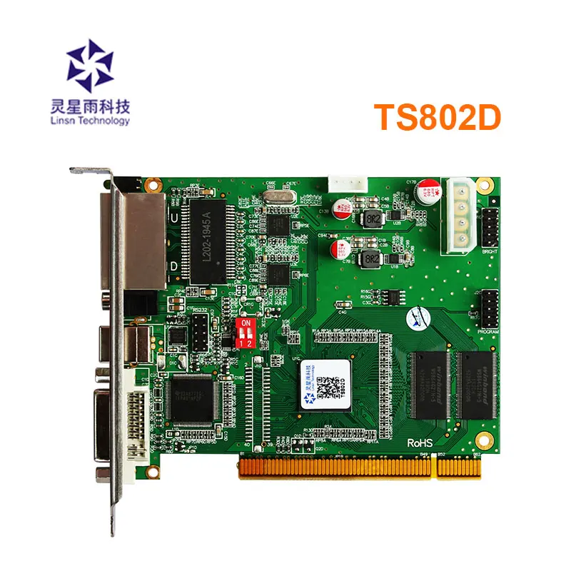 

Linsn Полноцветный синхронный TS802D светодиодный экран дисплей Отправка карты для фотопроцессора