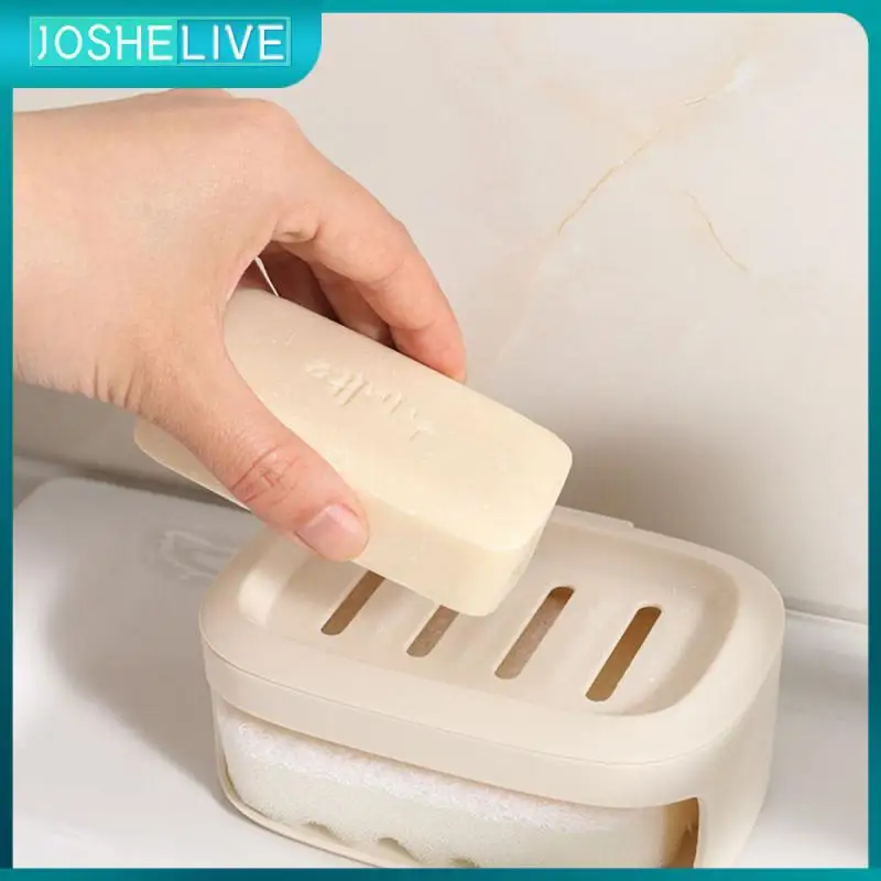 Double-layer Sponge Soap Box Drain Soap Box Non Marking Adhesive Liquid Sabone Dispenser Thickened Removable Soap Box Creative
Double-layer Sponge Soap Box Drain Soap Box Non Marking Adhesive Liquid Sabone Dispenser Thickened Removable Soap Box Creative