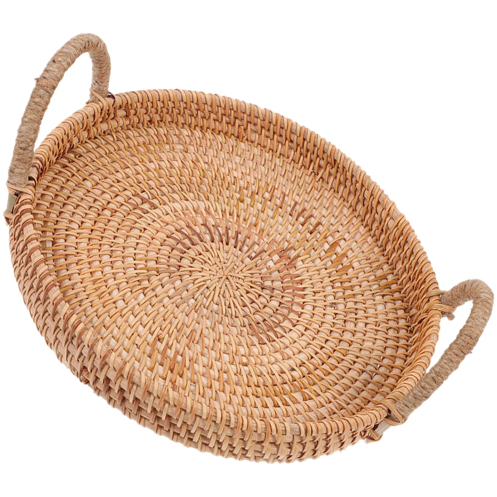 Rattan Fruit Plate Round Coffee Table Tray Round Serving Handles Picnic Basket Wicker Autumn Vines Coffee Table
Rattan Fruit Plate Round Coffee Table Tray Round Serving Handles Picnic Basket Wicker Autumn Vines Coffee Table