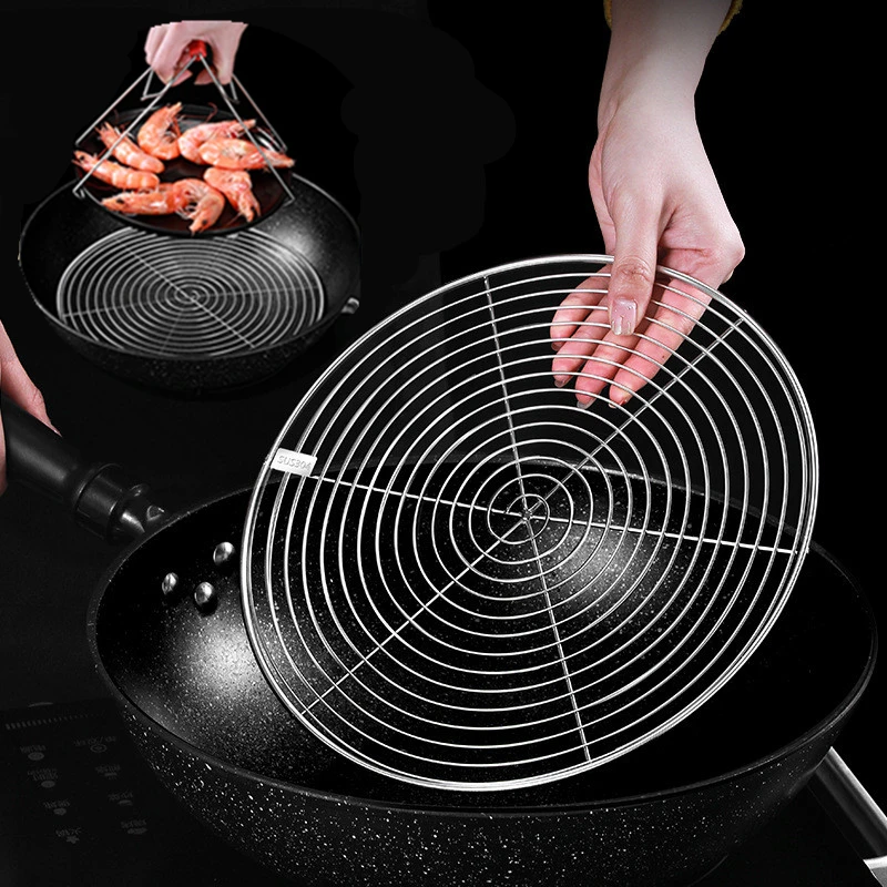 Thicken Round Stainless Steel Steaming Rack Steamer Grid for Dumplings Food Water-Insulated Shelf Kitchen Cooking Accessories
Thicken Round Stainless Steel Steaming Rack Steamer Grid for Dumplings Food Water-Insulated Shelf Kitchen Cooking Accessories
