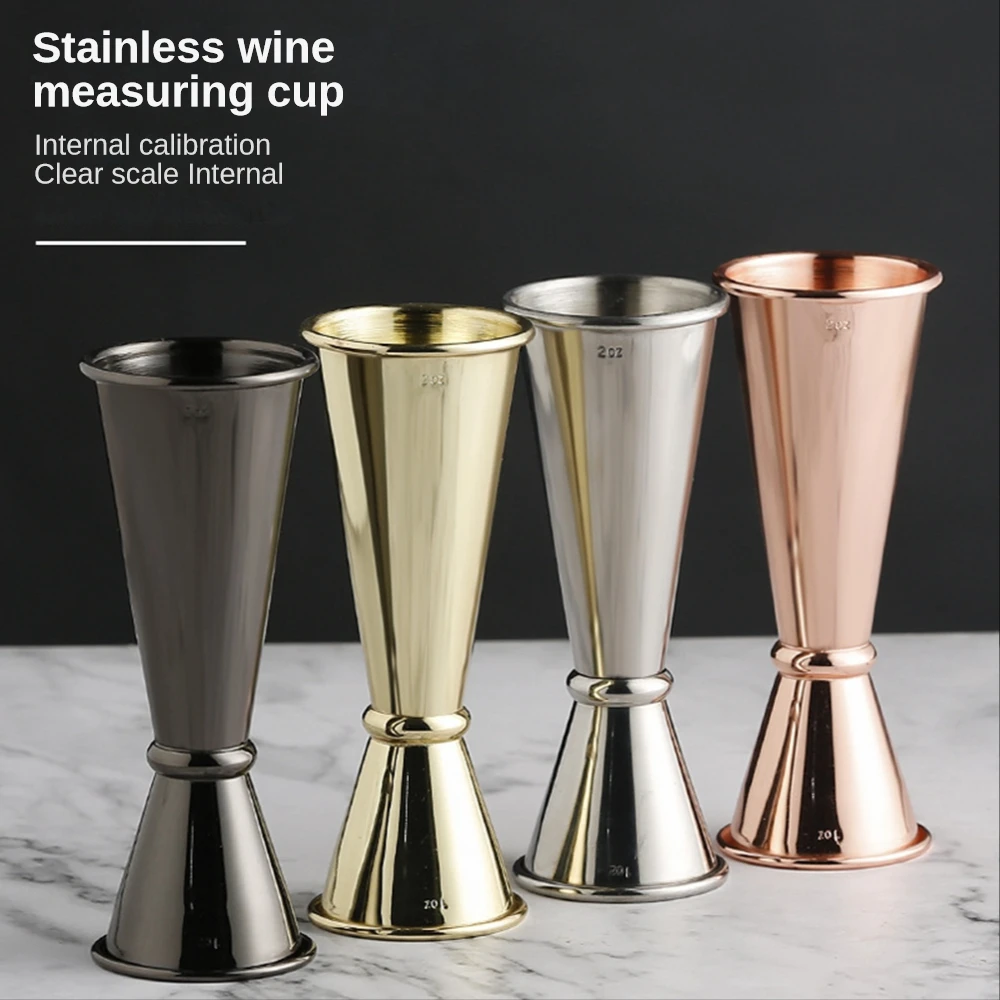 

Stainless Steel Cocktail Shaker Measure Cup For Home Bar Party Bar Jigger Double Spirit Measuring Cup Kitchen Bar Barware Tools