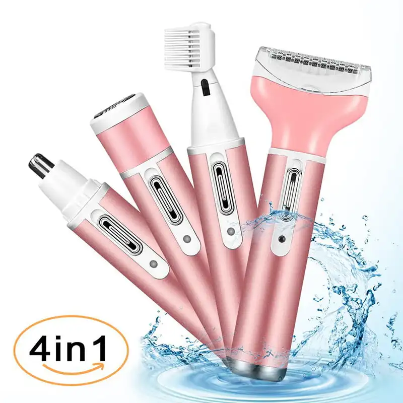 Women Electric Shaver Rechargeable Razor for Women 4 in 1 Waterproof Painless Epilator Nose Hair Removal Remover Facial Body Bik
Women Electric Shaver Rechargeable Razor for Women 4 in 1 Waterproof Painless Epilator Nose Hair Removal Remover Facial Body Bik