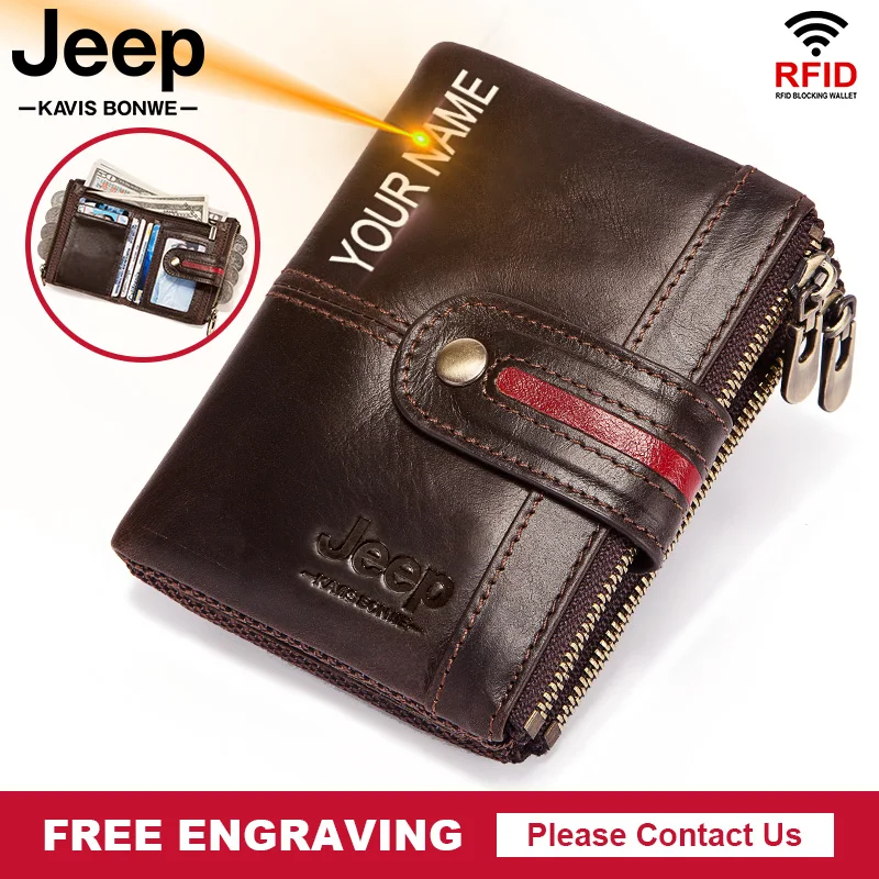 2022 Men Genuine Leather Wallets With Zipper Coin Pocket RFID Blocking Male Card Holder Purse Classic Top Quality Cartera Hombre
2022 Men Genuine Leather Wallets With Zipper Coin Pocket RFID Blocking Male Card Holder Purse Classic Top Quality Cartera Hombre
