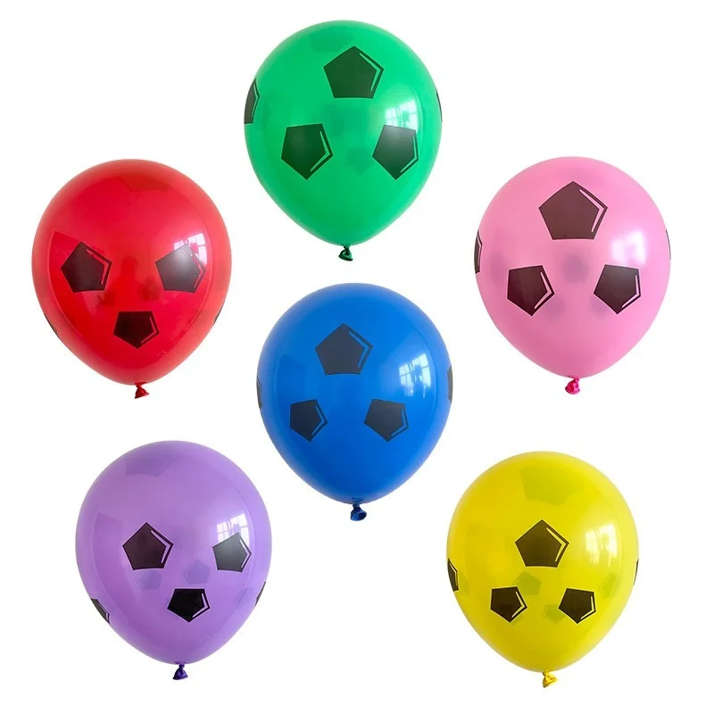 2022 New 12-inch Thickened Five-sided Football Printing Latex Balloon Children's Birthday Party Decoration Balloon
2022 New 12-inch Thickened Five-sided Football Printing Latex Balloon Children's Birthday Party Decoration Balloon
