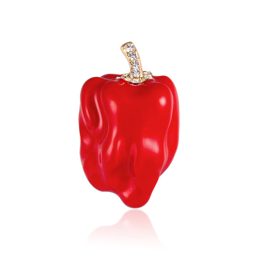 Cute Red Capsicum Brooches For Women Vegetable Pepper Pins Scarf Sweater Coat Suit Bag Accesories Party Daily Jewelry Gifts
Cute Red Capsicum Brooches For Women Vegetable Pepper Pins Scarf Sweater Coat Suit Bag Accesories Party Daily Jewelry Gifts
