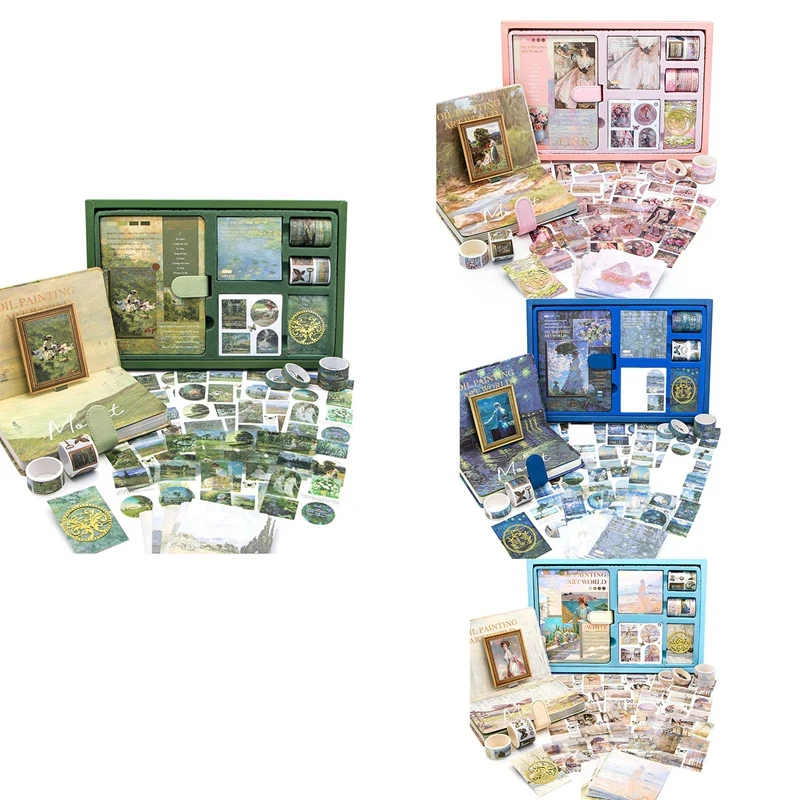 Aesthetic Scrapbook Journaling Kit,Vintage Oil Painting B6 Notebook Scrapbooking Supplies Art Stickers
Aesthetic Scrapbook Journaling Kit,Vintage Oil Painting B6 Notebook Scrapbooking Supplies Art Stickers