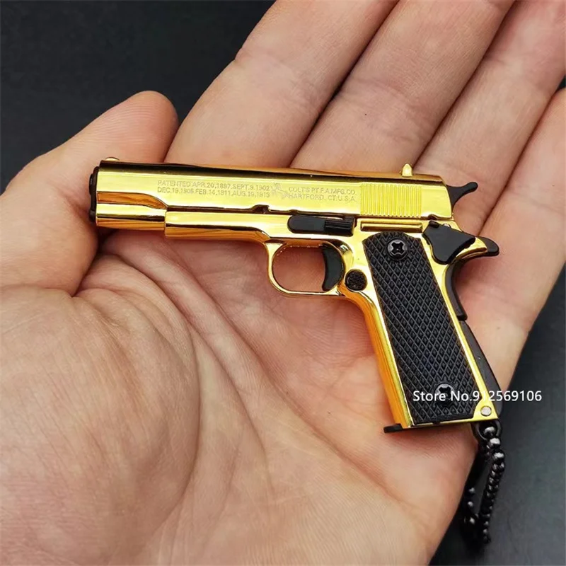 PUBG игра 1:3 цвет пистолета 1911 92F Glock цельнометаллический игрушечный пистолет Миниатюрная модель брелок Подвеска Подарок пистолет игрушка
PUBG игра 1:3 цвет пистолета 1911 92F Glock цельнометаллический игрушечный пистолет Миниатюрная модель брелок Подвеска Подарок пистолет игрушка
