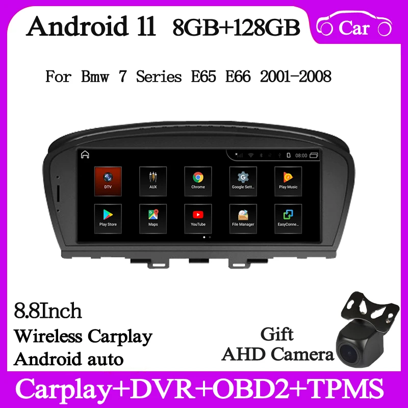 8+128G Android12 Car multimedia player For BMW 7 series E65 E66 2001-2008 Car radio gps navi autoradio carplay auto
8+128G Android12 Car multimedia player For BMW 7 series E65 E66 2001-2008 Car radio gps navi autoradio carplay auto