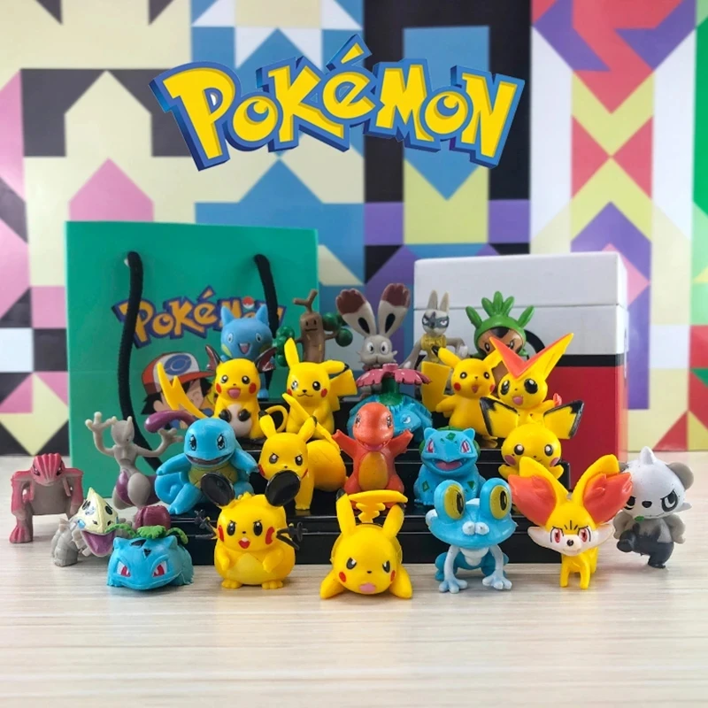24Pcs/set Pokemon Figures Cartoon Pikachu Toys Not Repeating Mini Anime Figure Cake Decoration Collect Model Toys for Children
24Pcs/set Pokemon Figures Cartoon Pikachu Toys Not Repeating Mini Anime Figure Cake Decoration Collect Model Toys for Children