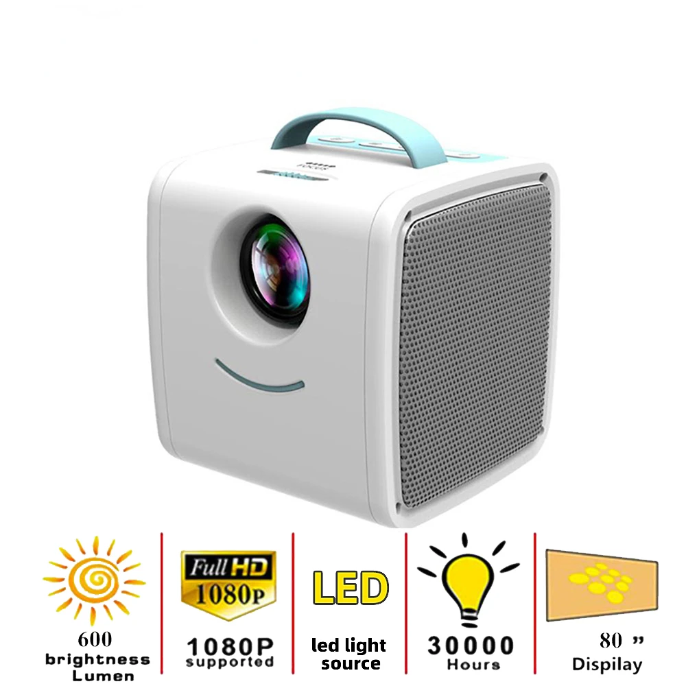 Q2 LED Portable Mini Size 600 Lumen Support 1080p HD Playback HDMI-Compatible USB Movie Projector Home Multimedia Player
Q2 LED Portable Mini Size 600 Lumen Support 1080p HD Playback HDMI-Compatible USB Movie Projector Home Multimedia Player
