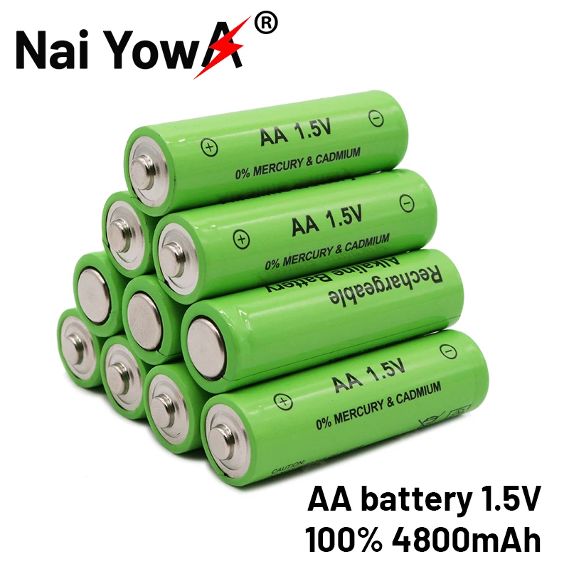 1-20Pcs 1.5V AA Battery 4800mAh Rechargeable battery NI-MH 1.5 V AA Batteries for Clocks mice computers toys so on+Free Shipping
1-20Pcs 1.5V AA Battery 4800mAh Rechargeable battery NI-MH 1.5 V AA Batteries for Clocks mice computers toys so on+Free Shipping