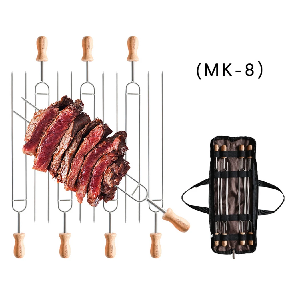 8-piece Set Of Roasting Needles Including Storage Bag BBQ Sign Total Length 35CM Camping Equipments Accessories
8-piece Set Of Roasting Needles Including Storage Bag BBQ Sign Total Length 35CM Camping Equipments Accessories