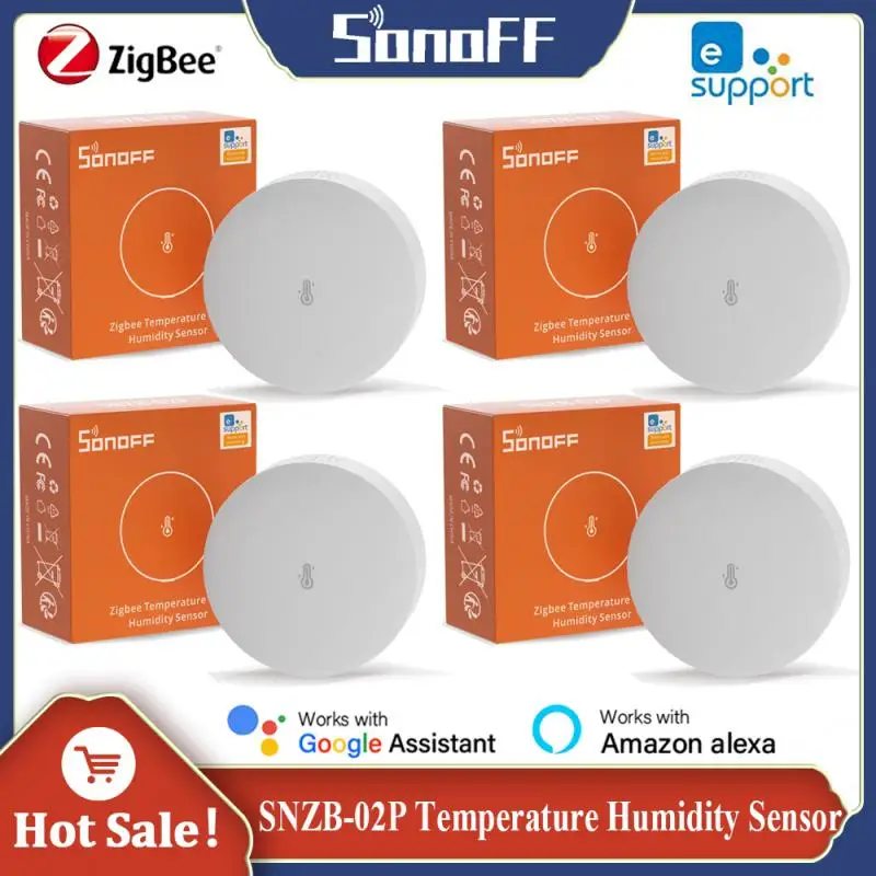 SONOFF SNZB-02P Zigbee Temperature Sensor Humidity Detector Smart Scene Via Alexa Google Home Assistant Ewelink Smart Home
SONOFF SNZB-02P Zigbee Temperature Sensor Humidity Detector Smart Scene Via Alexa Google Home Assistant Ewelink Smart Home