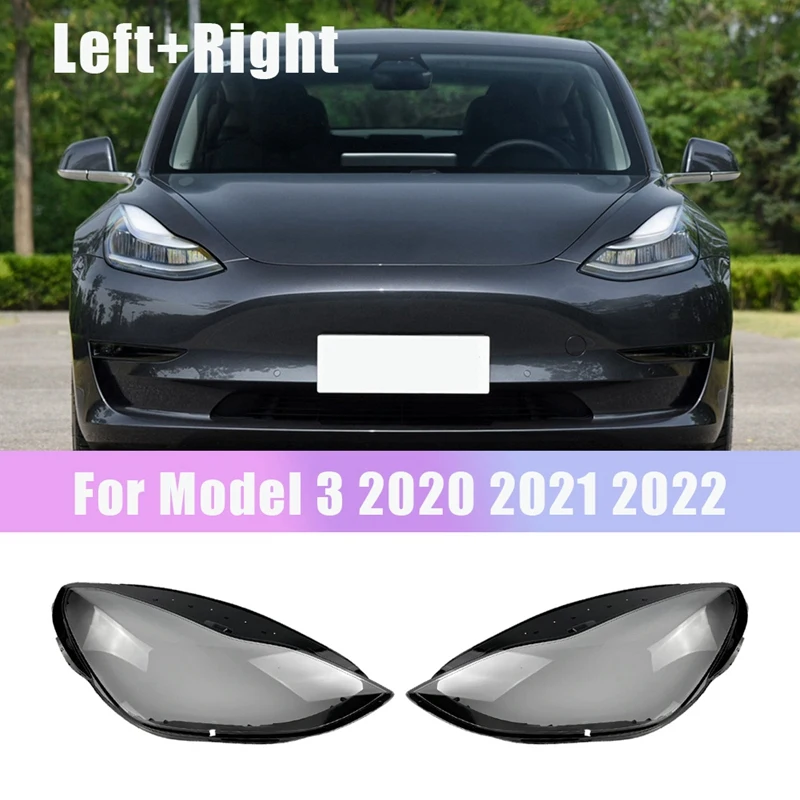 Left + Right For Tesla Model 3 2020 2021 2022 Car Headlight Lens Cover Front Headlamp Lampshade Lamp Shell Cover Clear
Left + Right For Tesla Model 3 2020 2021 2022 Car Headlight Lens Cover Front Headlamp Lampshade Lamp Shell Cover Clear