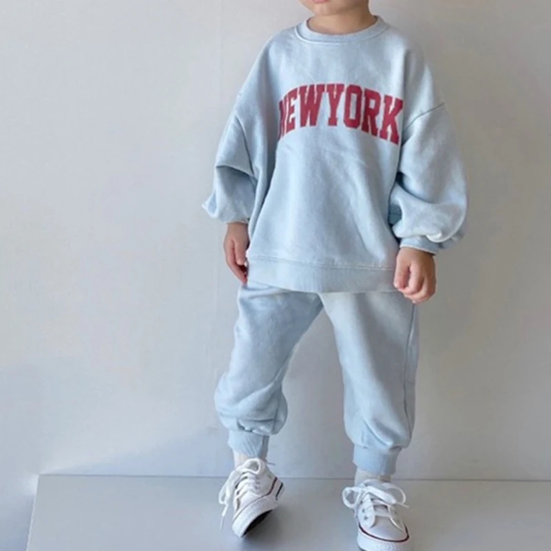 Children's Sport Cotton Clothing Set Spring Autumn Boys Girls Letter Printing Long-sleeved Pullover Sweater Trousers Suit
Children's Sport Cotton Clothing Set Spring Autumn Boys Girls Letter Printing Long-sleeved Pullover Sweater Trousers Suit