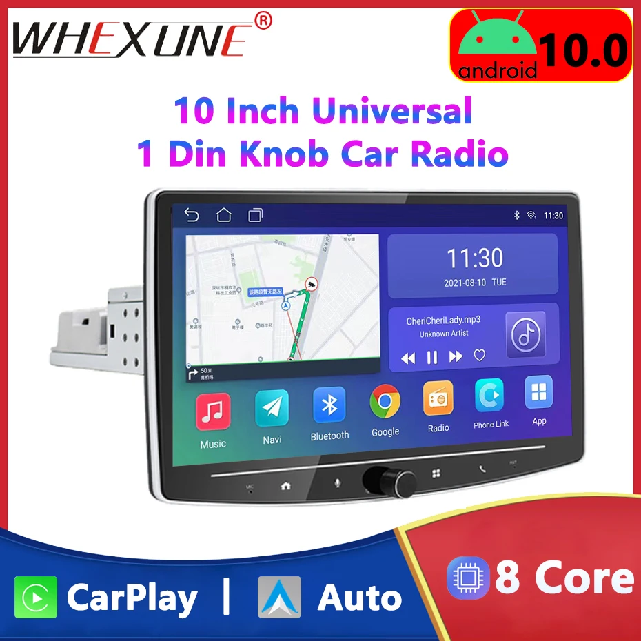 Universal 10Inch Car Radio Multimedia Video Player Wireless Carplay Android Auto Adjustable Knob GPS Navigation Stereo Head Unit
Universal 10Inch Car Radio Multimedia Video Player Wireless Carplay Android Auto Adjustable Knob GPS Navigation Stereo Head Unit