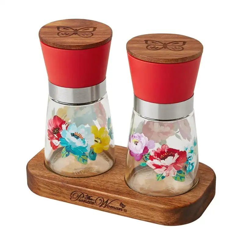 Romance 3-Piece Salt & Pepper Grinder Set Grinders Pestal and mortar Grinders herb Herb grinder Powder grinder Grinder for smoke
Romance 3-Piece Salt & Pepper Grinder Set Grinders Pestal and mortar Grinders herb Herb grinder Powder grinder Grinder for smoke