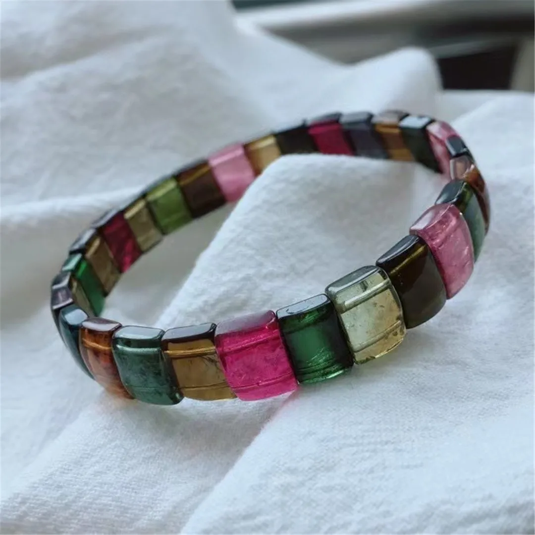 Natural Colorful Tourmaline Bangle Bracelet For Women Lady Man Love Gift Wealth Crystal Stone 10x7mm Beads Jewelry Strands AAAAA
Natural Colorful Tourmaline Bangle Bracelet For Women Lady Man Love Gift Wealth Crystal Stone 10x7mm Beads Jewelry Strands AAAAA