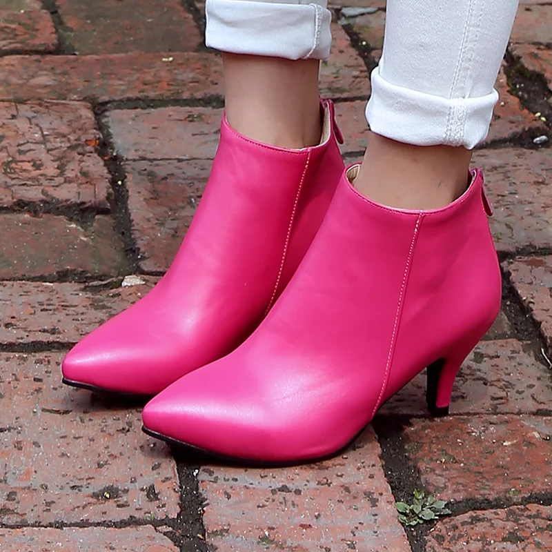 Zipper 2021 Autumn Fashion Short Boots Pu Women Ankle Boots Female Winter Pointed High Heel Shoes Ladies Booties Plus Size 43
Zipper 2021 Autumn Fashion Short Boots Pu Women Ankle Boots Female Winter Pointed High Heel Shoes Ladies Booties Plus Size 43