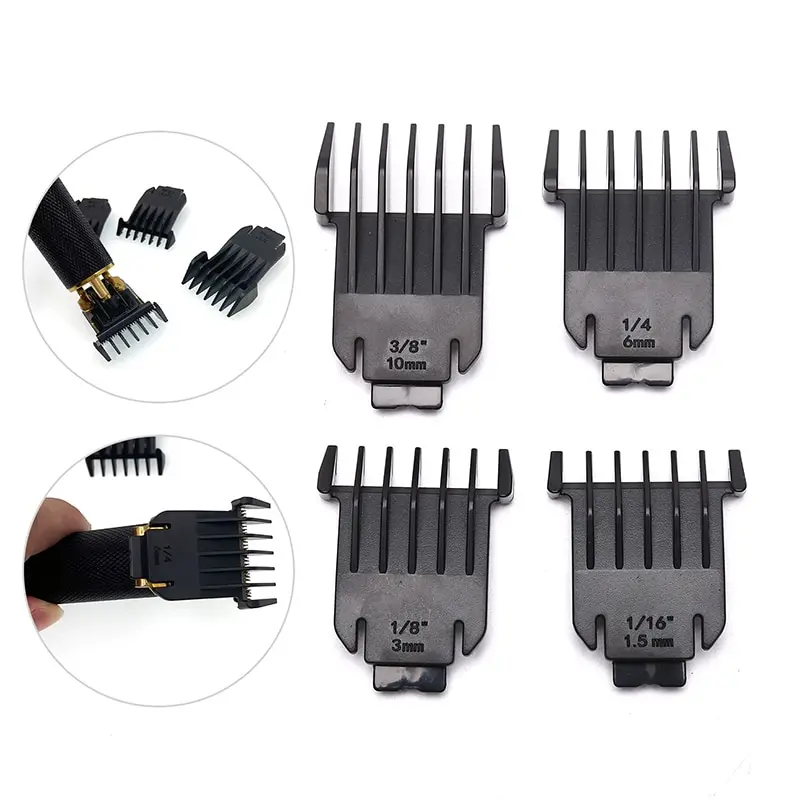 4PCS T9 Hair Clipper Limit Comb Set Barber Salon Professional Electric Clipper Accessories Universal Positioning Comb Caliper
4PCS T9 Hair Clipper Limit Comb Set Barber Salon Professional Electric Clipper Accessories Universal Positioning Comb Caliper