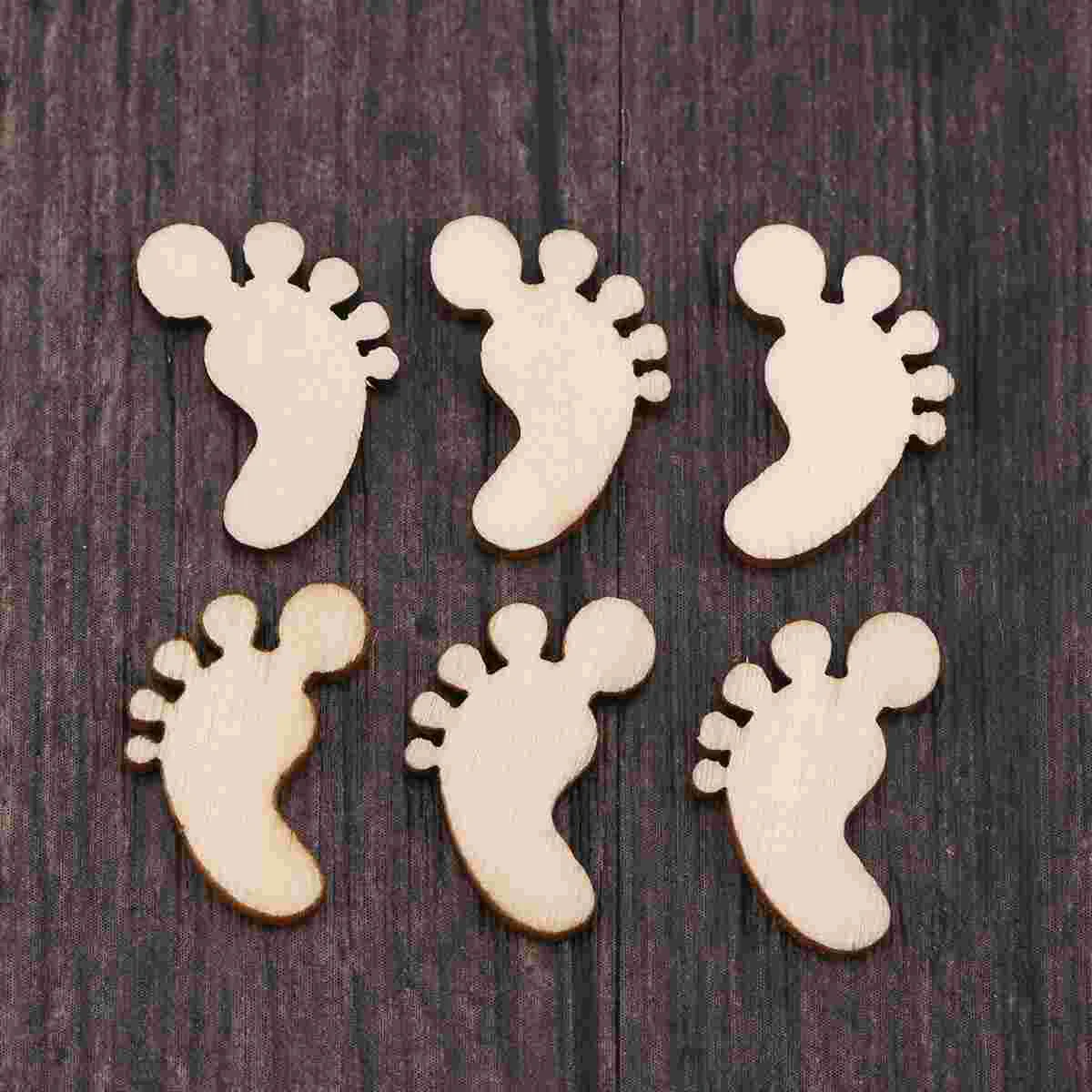 100pcs Cartoon Foot Shape Wooden Pieces Cutouts Craft Embellishments Wood Ornament Manual Accessories for DIY
100pcs Cartoon Foot Shape Wooden Pieces Cutouts Craft Embellishments Wood Ornament Manual Accessories for DIY