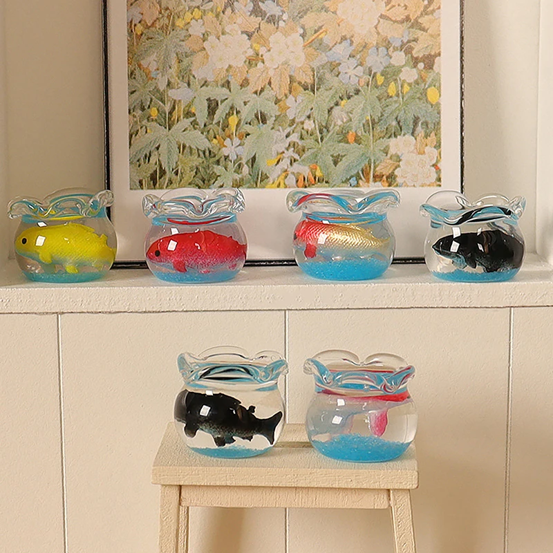 1/12 Dollhouse Simulation Glass Goldfish Bowl Dollhouse Miniature Fish Tank Model Dolls House Home Decoration
1/12 Dollhouse Simulation Glass Goldfish Bowl Dollhouse Miniature Fish Tank Model Dolls House Home Decoration