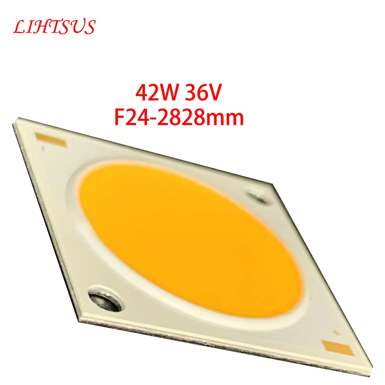 LED Chip 42W 2828mm CRI Ra 80 COB Warm Natural White 3000K 4000K 6000K 2828 DIY Bulb Track Down Light
LED Chip 42W 2828mm CRI Ra 80 COB Warm Natural White 3000K 4000K 6000K 2828 DIY Bulb Track Down Light