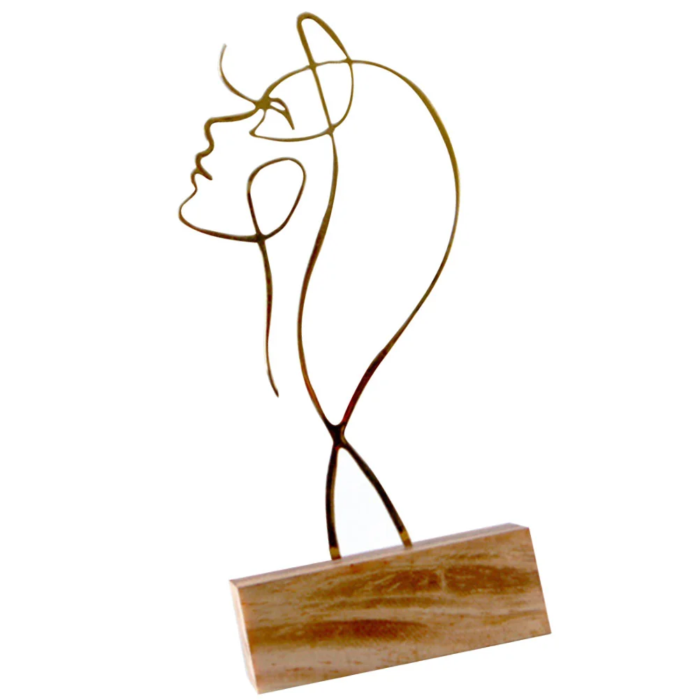 Abstract Line Sculpture Iron Decor Ornament Desktop Metal Minimalist Figure Statue Tabletop Figurinetable Female Home Woman
Abstract Line Sculpture Iron Decor Ornament Desktop Metal Minimalist Figure Statue Tabletop Figurinetable Female Home Woman