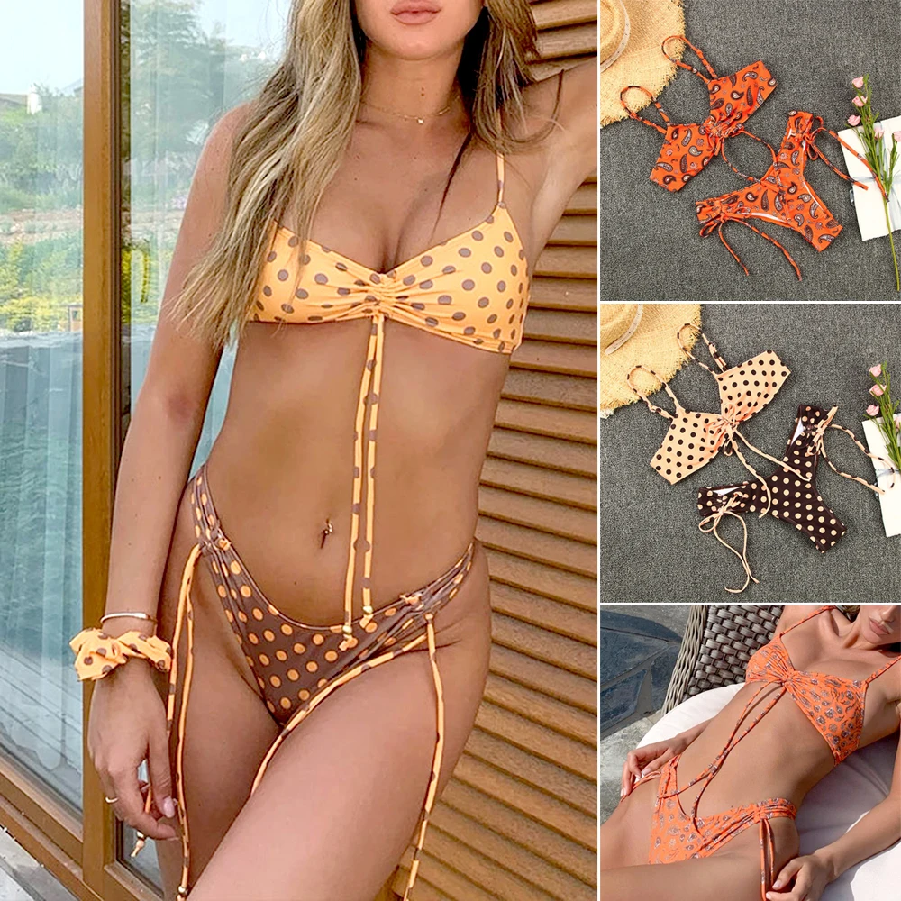 2-Piece Summer Swimwear Sexy Slim Bikini Fashion Print Swimsuit for Women for Swimming Pool Beach Thin Underwear N66
2-Piece Summer Swimwear Sexy Slim Bikini Fashion Print Swimsuit for Women for Swimming Pool Beach Thin Underwear N66