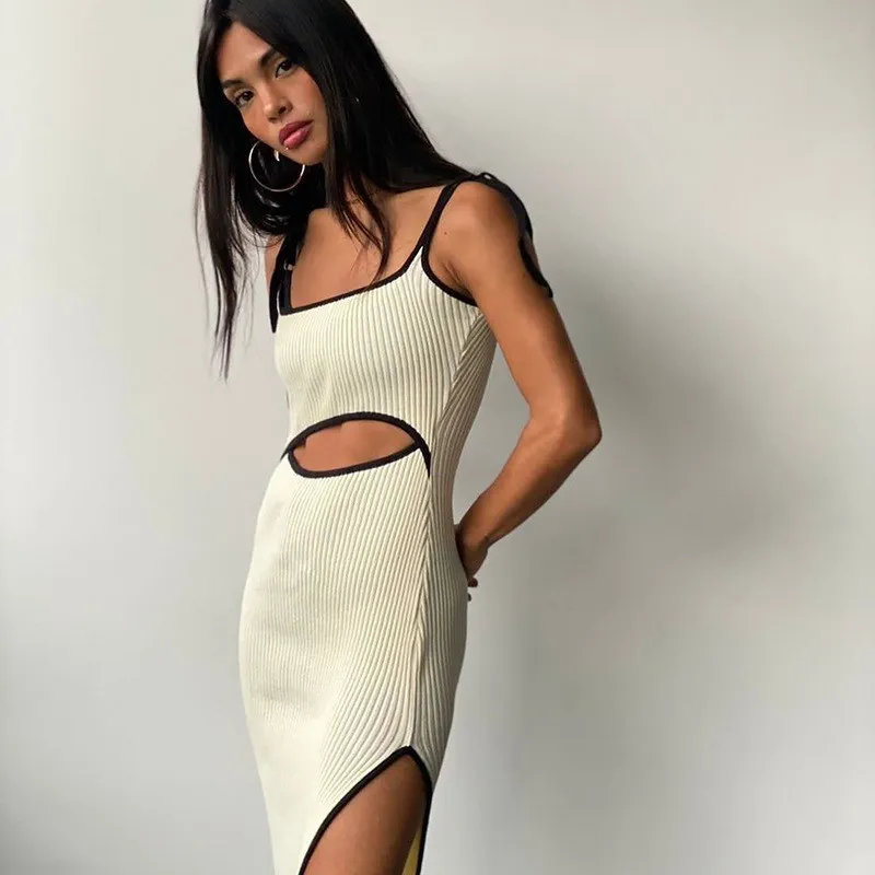 BIG PROMOTION Summer Contrast Hollow Line Split Strap Dress Sexy Minimalist Open Back Women's Dress
BIG PROMOTION Summer Contrast Hollow Line Split Strap Dress Sexy Minimalist Open Back Women's Dress