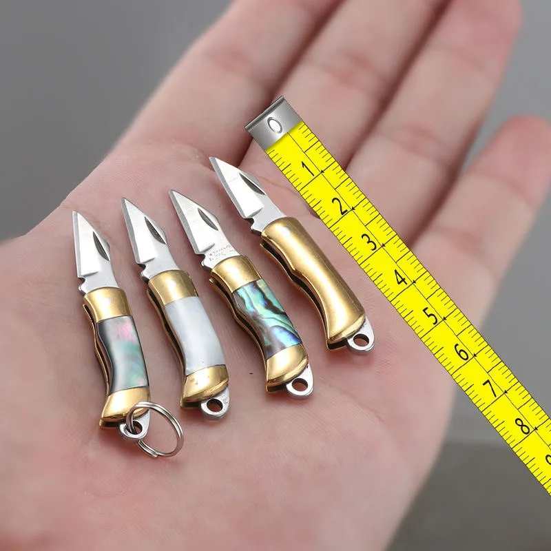 Stainless Steel Knife Mini Folding Pendant Pocket Brass Self Defense Detachable Express Portable Fruit Knife Keychain Gift
Stainless Steel Knife Mini Folding Pendant Pocket Brass Self Defense Detachable Express Portable Fruit Knife Keychain Gift