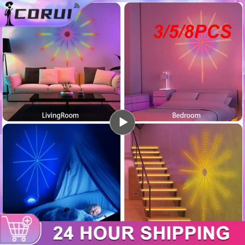 3/5/8PCS Starburst Fairy Lights Interactive Music 24-key Firework Lights Music Function App Control Festive Atmosphere
3/5/8PCS Starburst Fairy Lights Interactive Music 24-key Firework Lights Music Function App Control Festive Atmosphere