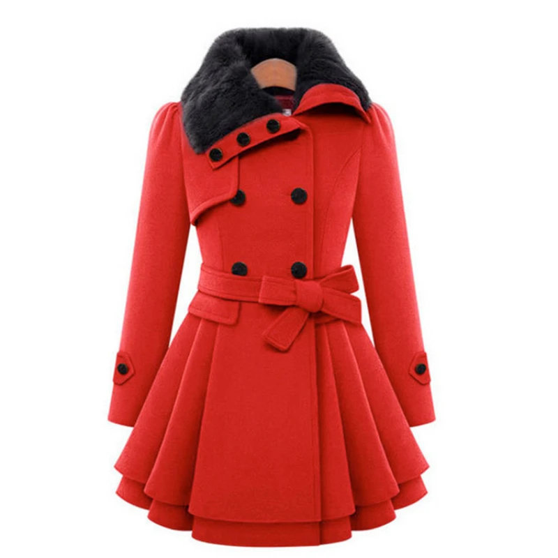 Women's Winter Slim Long Wool Sherpa Coat Double Breasted Padded Korean Cashmere Coat England Style Trench
Women's Winter Slim Long Wool Sherpa Coat Double Breasted Padded Korean Cashmere Coat England Style Trench