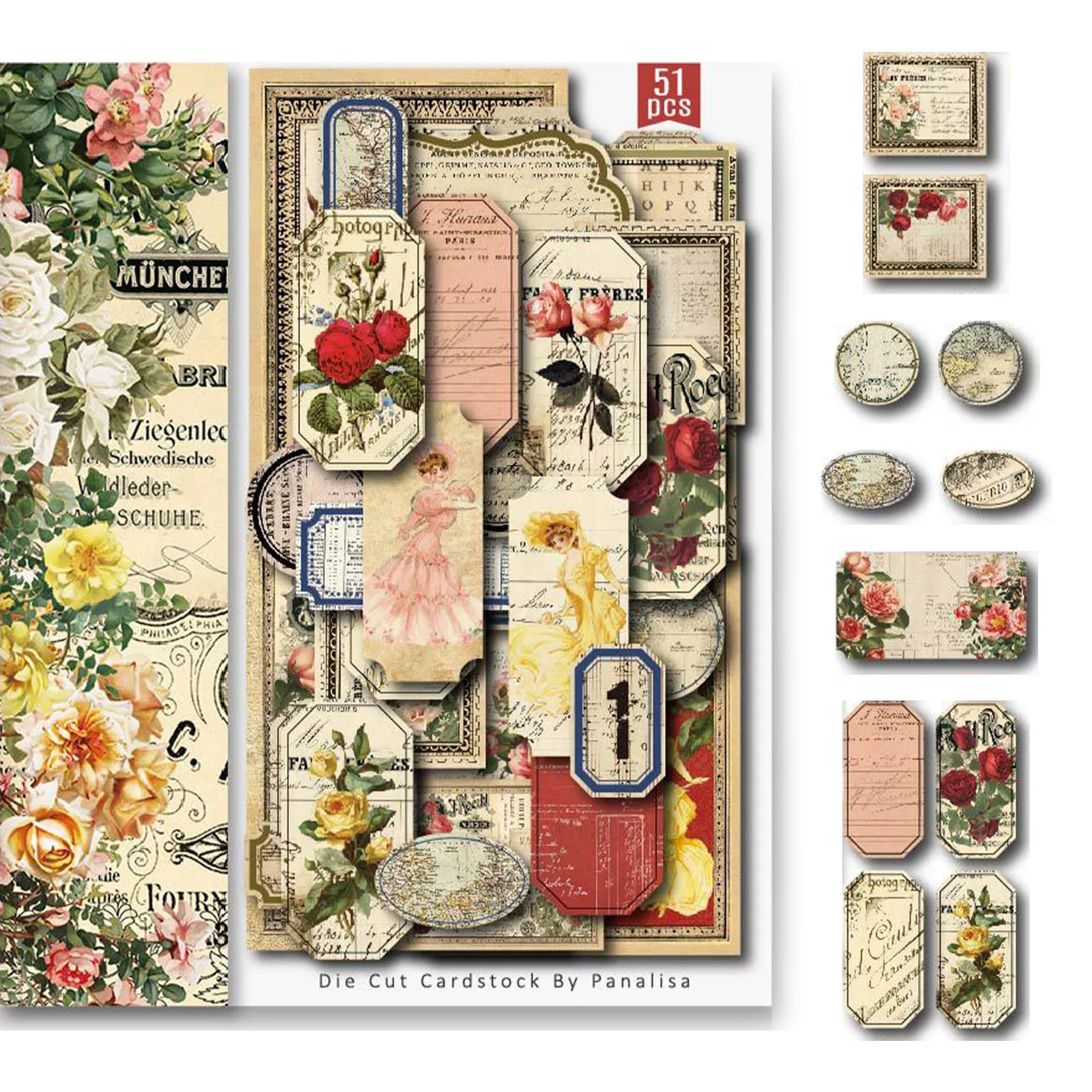 51/54pcs Scrapbook Background Paper Pad Vintage Scrapbooking Supplies Decorative Background For Crafts Making Embellishments
51/54pcs Scrapbook Background Paper Pad Vintage Scrapbooking Supplies Decorative Background For Crafts Making Embellishments