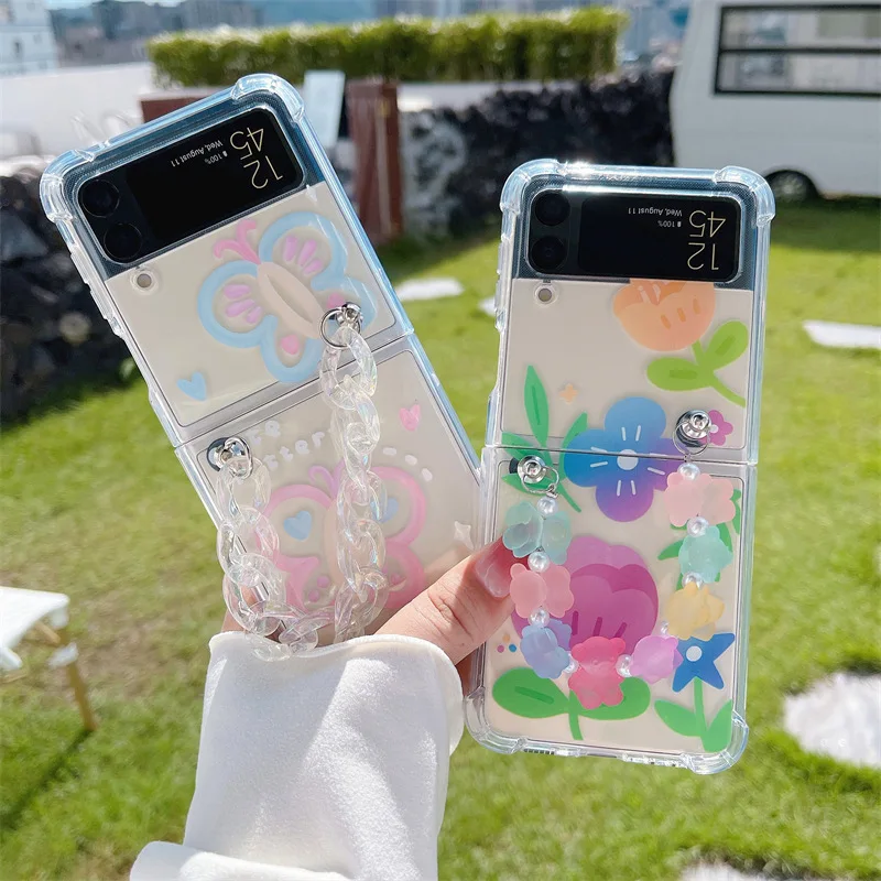 Butterfly Flower Chains Phone Case for Samsung Galaxy Z Flip 3 Z Flip 4 Hard PC Back Cover for ZFlip3 ZFlip4 Case Shell
Butterfly Flower Chains Phone Case for Samsung Galaxy Z Flip 3 Z Flip 4 Hard PC Back Cover for ZFlip3 ZFlip4 Case Shell